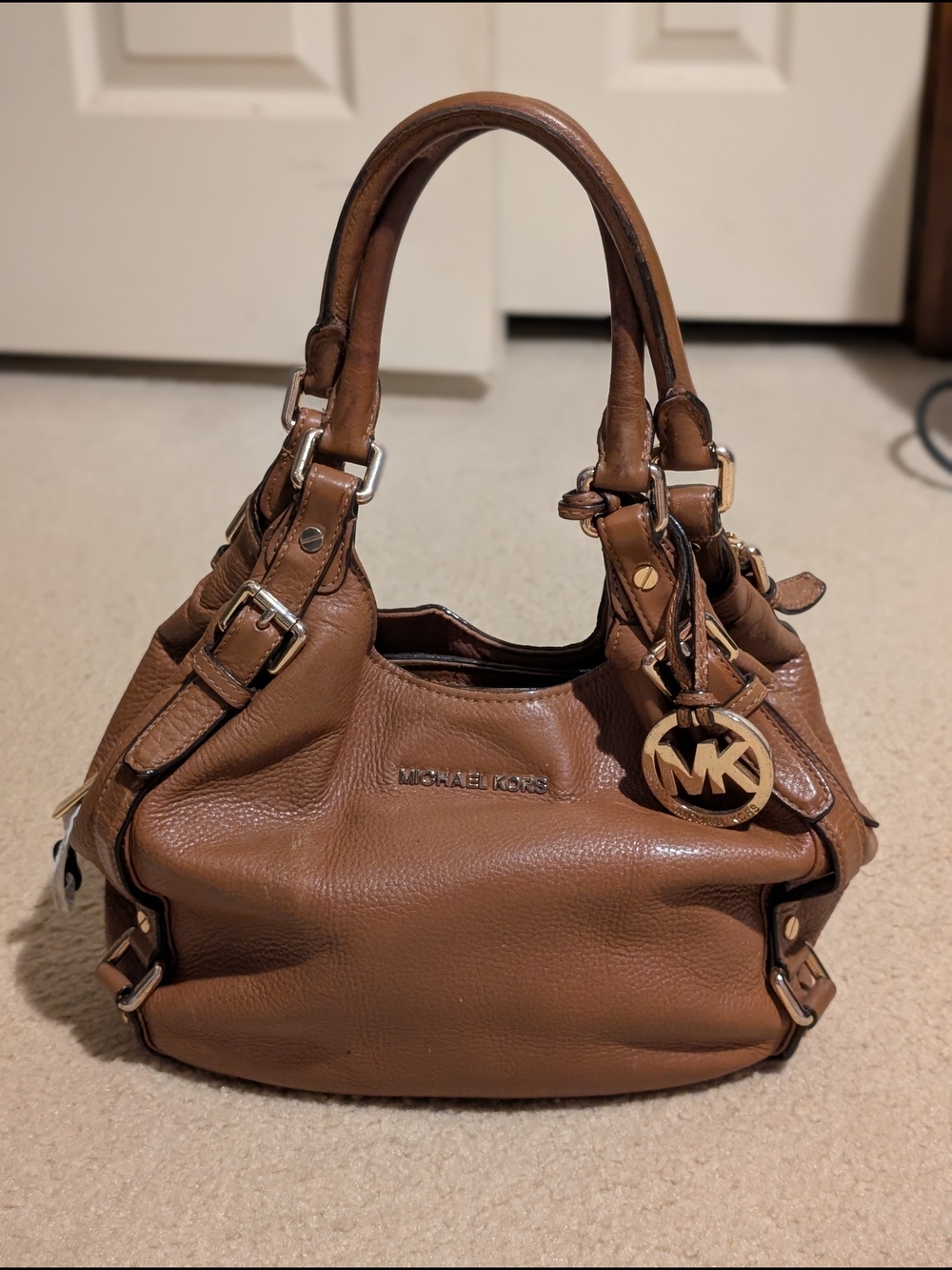 Michael Kors Brown Leather Shoulder Bag